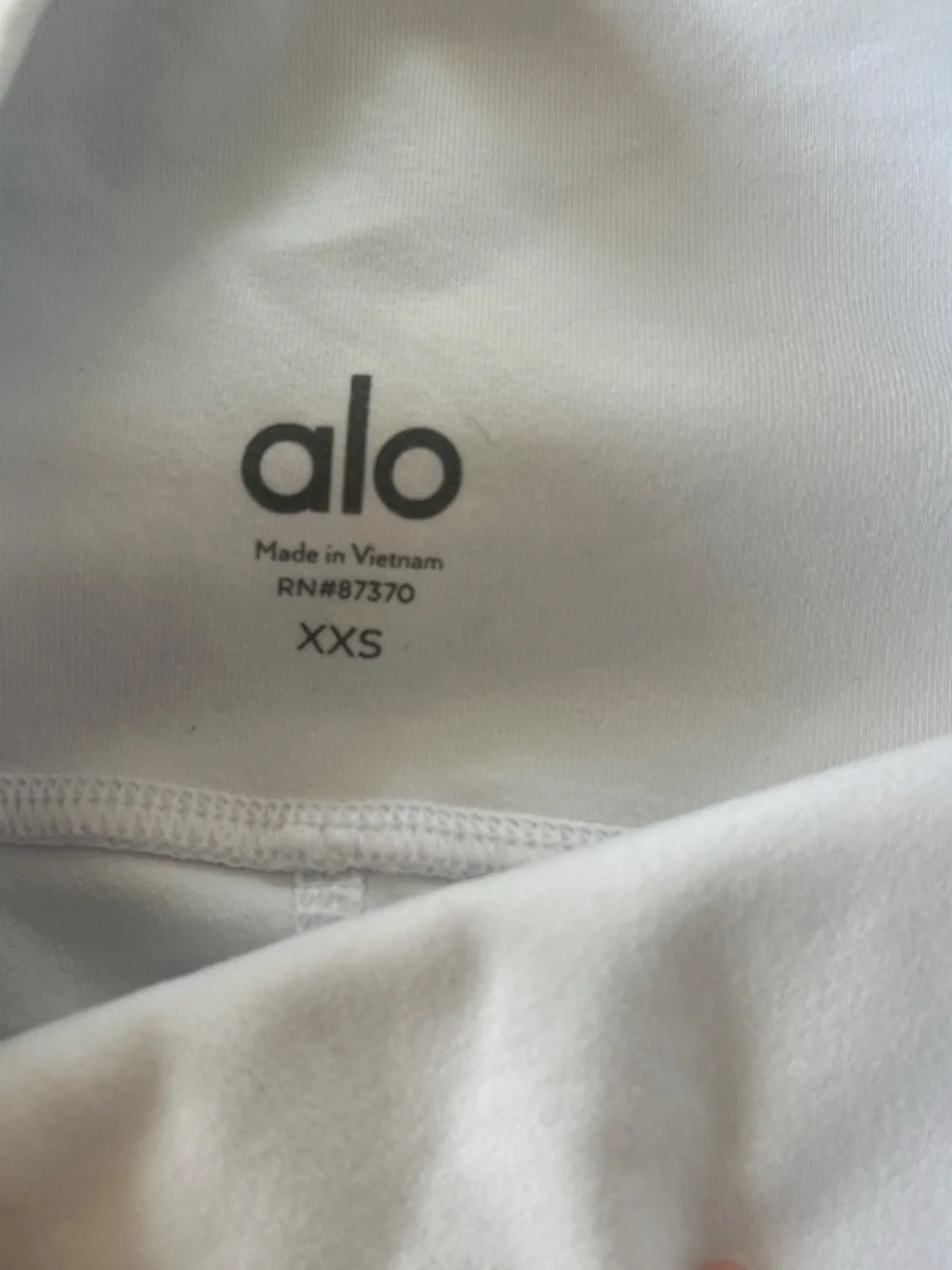 ALO Yoga White High-Waist Bike Shorts